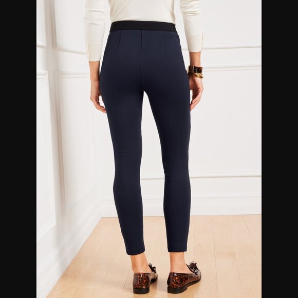 Talbots Black Stretch Soho Ankle Pants Leggings, Size 4, Great for Spring! - Picture 1 of 10